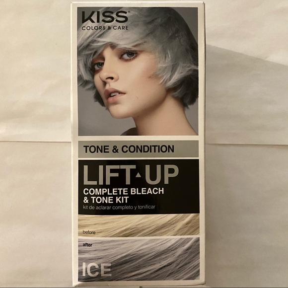 Kiss Hair Kiss Tone Condition Lift Up Complete Bleach Tone Kit Icesliver Hair Dye Poshmark